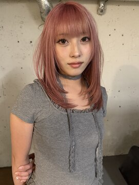 ノラ シブヤ(NORA) ケアブリーチ レイヤー ハッシュカット ハイトーン アンニュイ