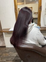 フリーク 石岡店(FREAK)&nbsp;ブリーチ無しダブルカラー履歴【赤系】