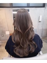 エインアンリー 明治神宮前(AIN.ANLY.) ☆ミディアムレイヤーカットダークアッシュ大人ガーリー韓国ヘア