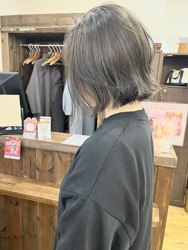 カヌレ 金沢文庫店 グレージュハイライト×ボブ【金沢文庫】