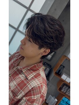 フィフスパーク(fifth PARK) 渋谷men's毛流れフェザーパーマセンターパートfifthメンズパーマ