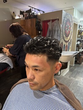 サンアンドマーリィズバーバー 駅前店(SON&MARLEY'S BAR BER) メッシュ/厚木/極道パーマ緩め
