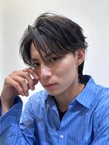 ロンドポレール 北千住(Lond polaire)&nbsp;men's/メンズ/リバースセンターパート/メンズパーマダウンパーマ