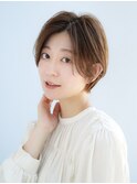 前髪なし大人ショートボブ30代40代50代 【AIN.表参道】川原大地