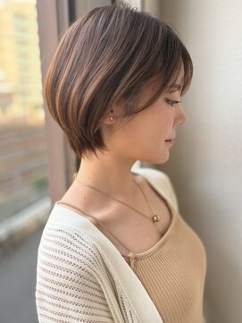 カバーヘア ブリス 大宮西口(COVER HAIR bliss) くびれボブ×ブラウンベージュ30代40代ブリーチなしカラーp大宮