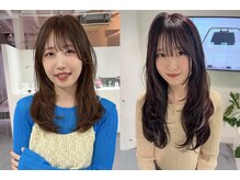 【小顔で動きがあるトレンドレイヤースタイル】