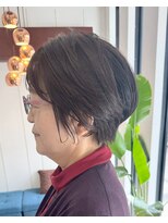 ホワイトストーン WHITE STONE 大人ひし形ショート×ナチュラルブラウンイメチェン