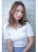 チョコレートアッシュor大人ガーリーのプリカールスタイル