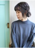 天神【BIRTH】ウエーブボブ×ブルーグレージュ　2