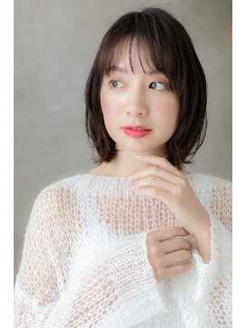 カバーヘア ブリス 上尾西口店(COVER HAIR bliss) 大人かわいい黒髪シースルー前髪くびれヘア306Z上尾20代30代40代