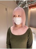 YU16_ホワイトピンク ブリーチ3回~