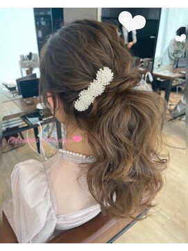 アフロート ギンザ(AFLOAT GINZA) AFLOAT明日香の結婚式お呼ばれポニーテールアレンジ