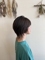 ガーデンエス 緑井店(GARDEN es)&nbsp;ウルフショート×ホワイトベージュインナー