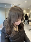 シアーグレージュ×くびれヘア