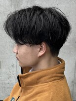 フイ 代々木(Hui)&nbsp;メンズ/アップバング/ツーブロックマッシュ/束感ショート波巻き