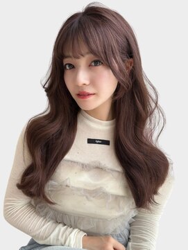 ユーフォリア 銀座(Euphoria) シースルーバング　くびれヘア　韓国ヘア　ナチュラルブラウン10