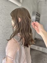 パークレーン アイス イヴェン(park lane ICI yeven)&nbsp;ブリーチなしダブルカラー　オリーブベージュ　/akari