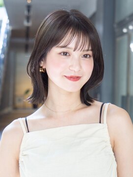 ガーデンヨコハマエスト(GARDEN YOKOHAMA est) セミディ　シアーカラー　くびれボブ　ナチュラル