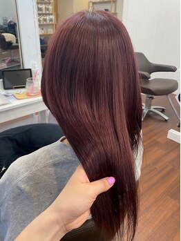 トアン(toan)の写真/富山でも希少な特許申請分[トステア]配合の髪質改善カラーは、ダメージレスで透明感のある仕上がりに＊