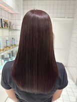 ロンドルーチェ 心斎橋(Lond luce)&nbsp;ダークアッシュ/ミディアムレイヤーカット［髪質改善/縮毛矯正］