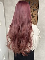 ルノン シェリー(LUNON cheliy) モーヴピンクカラー/ケアブリーチ/ハイトーン/ロングヘア/韓国