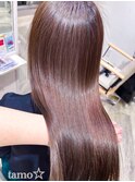 透明感うる艶モテ髪さらさらロングブリーチなしイルミナカラー