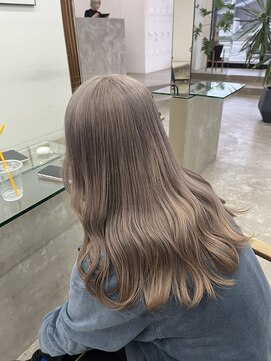 ノートエートル 西金沢(Nought etre) ミルクティーグレージュ10代20代ハイトーンカラー