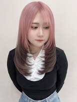 ビューシンサイバシ(VIEW SHINSAIBASHI)&nbsp;デザインカラーハイトーン前髪レイヤーカットイメチェン10代20代