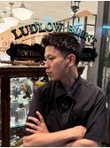 【LUDLOW　BLUNT】テーパーフェード　スパイキーショート