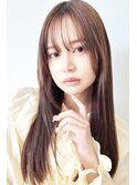 2025 透け感ロング×シースルーバング