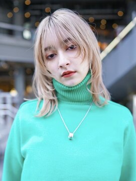 ギークス(GEEKS) 【GEEKS渋谷】ハッシュカット/ミルクティー/冬カラー/ネオウルフ