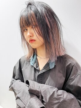 アルバム 銀座(ALBUM GINZA) 前髪カットくびれミディミディアム顔周りレイヤー_F1216