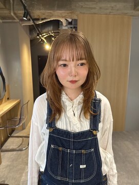 ジュベ(juve.) 大分ミディアムロング顔まわりレイヤーカット髪質改善カラー