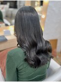 地毛風グレー/地毛風カラー/ブリーチなしカラー/透明感グレー