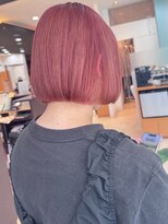 デコラ DECOR&nbsp;ピンクバイオレット×ぱつっとボブ[ハイトーン/ダブルカラー]