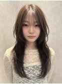 福井レイヤーハッシュカット顔周り韓国ヘア艶髪髪質改善艶カラー
