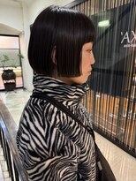 アクシス 栄店(`AXIS)&nbsp;馬渕ワンホンレイヤー/ミルクティーブロンド/ダークブルー/栄
