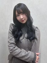 スール(seul) 韓国風くびれロングレイヤー×ブルーブラック
