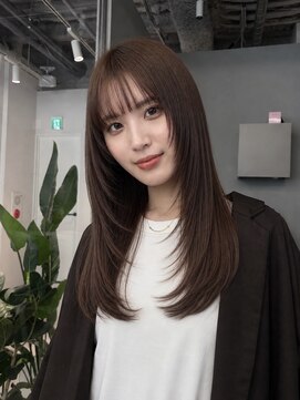 トリッカ シブヤ(TRICCA SHIBUYA) 顔まわりレイヤー/酸性ストレート/髪質改善