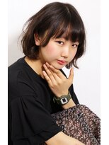 イソラブル(ISOLA-blu)&nbsp;【黒髪でも軽い】シンプルボブ×ゆるパーマ