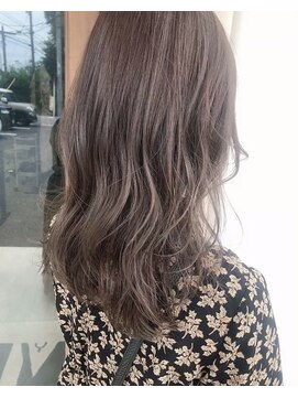 マイ ヘア デザイン 岡崎(MY hair design) ニュアンスハイライトにグレージュ×波巻きでおしゃれ度アップ！