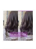 siena バイオレットアッシュ×ゆるふわミディ