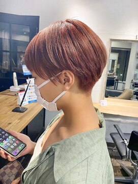 ヴェルダ 池袋店(verda) 刈り上げ女子×アプリコットオレンジ