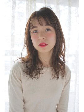 オジコロジ(ojiko.roji) ☆月曜営業☆大人可愛い【シースルーバングで女っぽセミディ】