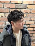 スパイラルパーマ/銀座/barber/マッシュ/ツイスパ/ツーブロック