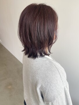 フープヘアー(HOOP.HAIR) ピンクカラー/レイヤーカット