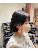 髪質改善×韓国ボブ×艶カラー