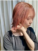 ミニボブ×ペールオレンジ