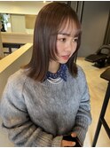顔周りウルフカット×酸性ストレート