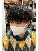 チリつかないパーマ波打ちツイスト 六甲三宮神戸メンズパーマ